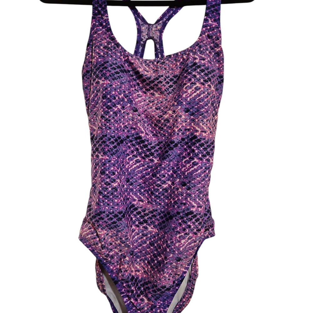 Speedo Women's One Piece in Purple and Pink Sz 16
